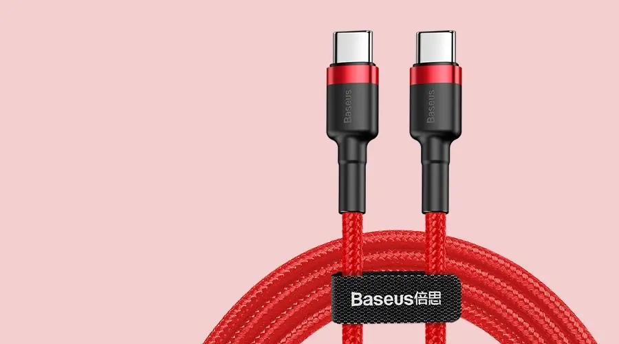 Kabel USB-C Power Delivery Quick Charge 3.0 60 W 1 m Baseus Cafule CATKLF-G09 czerwony